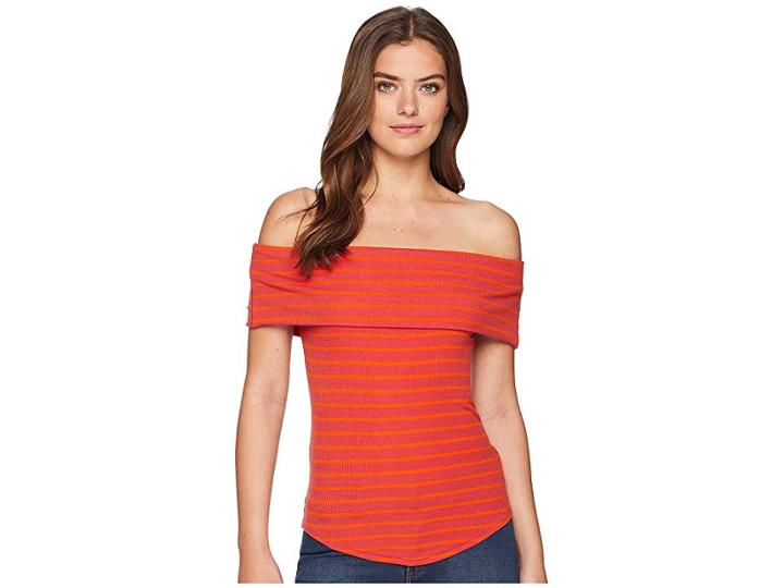 Free People Melbourne Tee (red) Women's T Shirt