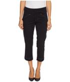 Jag Jeans Petite Petite Marion Pull-on Crop In Bay Twill (black) Women's Casual Pants