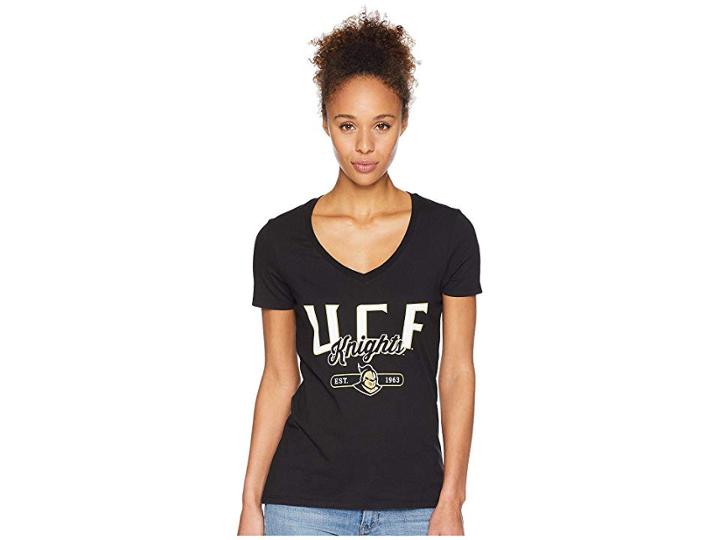 Champion College Ucf Knights University V-neck Tee (black) Women's T Shirt