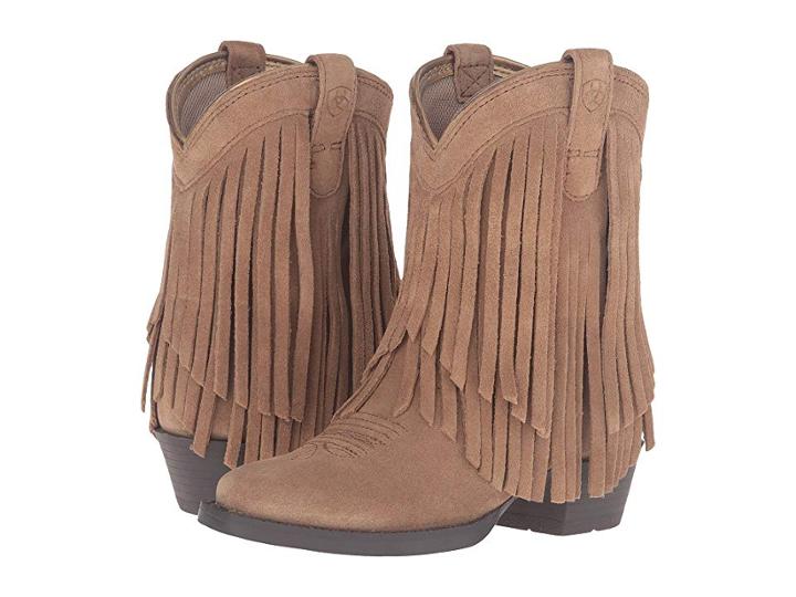 Ariat Kids Gold Rush (toddler/little Kid/big Kid) (rustic Bark/chestnut) Cowboy Boots