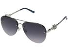Guess Gf6054 (shiny Light Nickeltin/smoke Mirror) Fashion Sunglasses