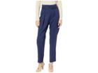 Bcbgmaxazria Belted Pleat Front Ankle Pants (pacific Blue) Women's Casual Pants