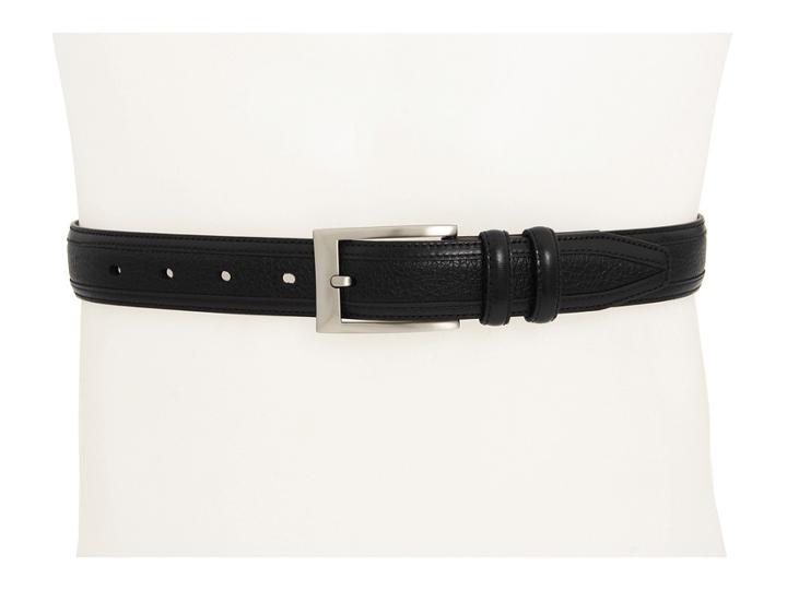Johnston & Murphy Deerskin Belt (black) Men's Belts