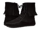 Minnetonka Tramper Ankle Hi Boot (black Suede) Women's Pull-on Boots