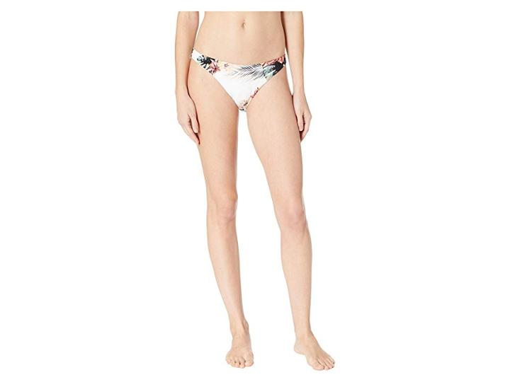 Roxy Printed Softly Love Reversible Full Swimsuit Bottoms (bright White Tropical Nights Big) Women's Swimwear