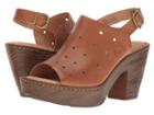 Born Galoa (brown Full Grain) Women's Wedge Shoes