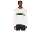 Todd Snyder Double Stripe Crew Neck T-shirt (white) Men's T Shirt