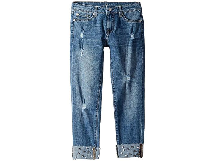 7 For All Mankind Kids Josephina Stretch Denim Jeans In Nightfall (big Kids) (nightfall) Girl's Jeans