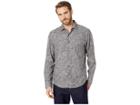 Tommy Bahama Check Back Tropical Shirt (argent) Men's Long Sleeve Button Up