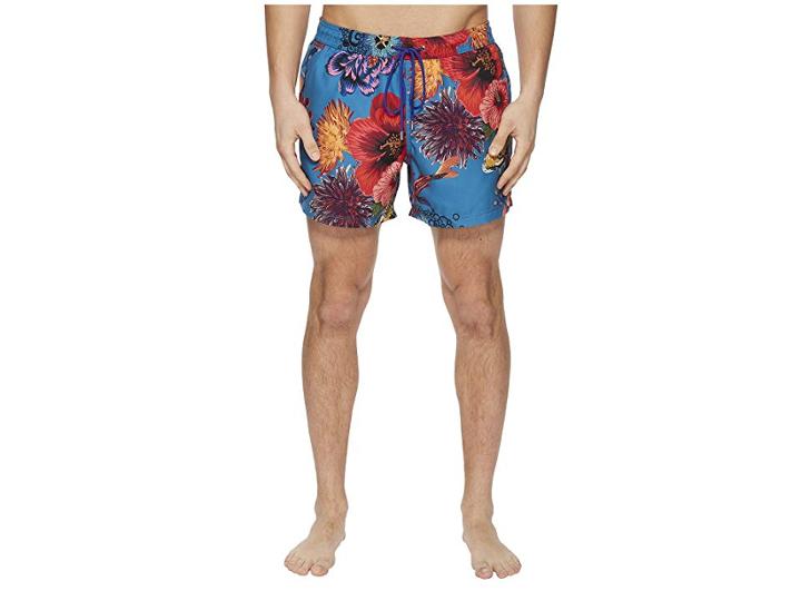 Paul Smith Koi Classic Patch Pocket Swimsuit (blue) Men's Swimwear