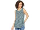 Michael Stars Riviera Stripe Shift Tank Top (basil) Women's Sleeveless