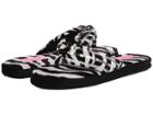 M&f Western Sequin Flip Flop Slippers (zebra) Women's Slippers