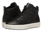 Ecco Soft 8 High Top (black Cow Leather) Women's Lace Up Casual Shoes