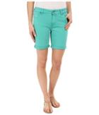 Liverpool Corine Colored Denim Shorts In Aqua Green (aqua Green) Women's Shorts