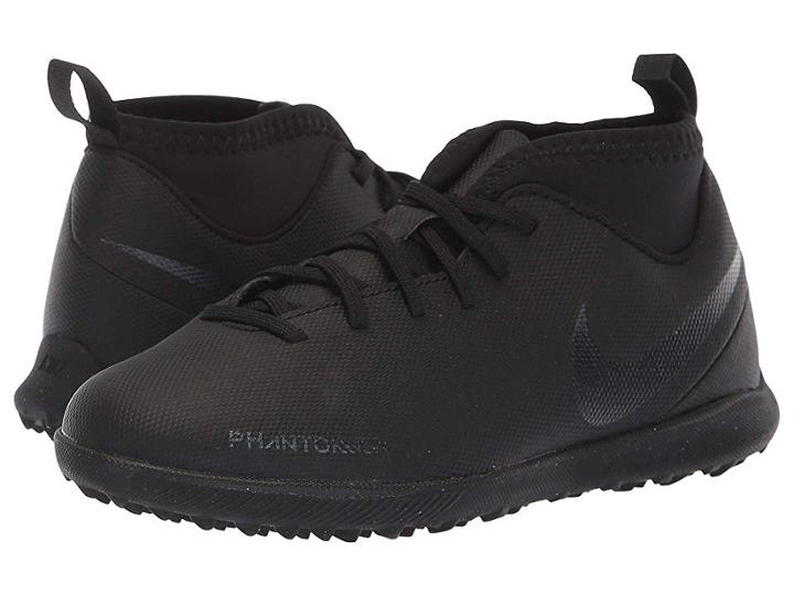 Nike Kids Jr. Obrax 3 Club Dynamic Fit Tf Soccer (toddler/little Kid/big Kid) (black/black/light Crimson) Kids Shoes