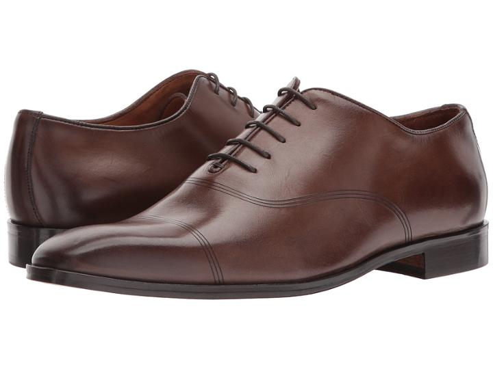 Massimo Matteo Laser Bal Cap (brandy) Men's Lace Up Cap Toe Shoes