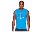 Life Is Good Seas The Day Smooth Muscle Tee (marina Blue) Men's Sleeveless