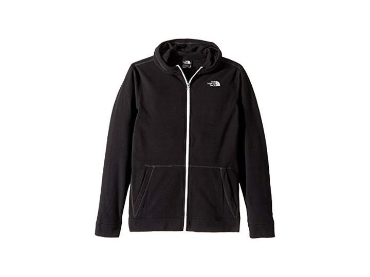 The North Face Kids Glacier Full Zip Hoodie (little Kids/big Kids) (tnf Black) Boy's Sweatshirt