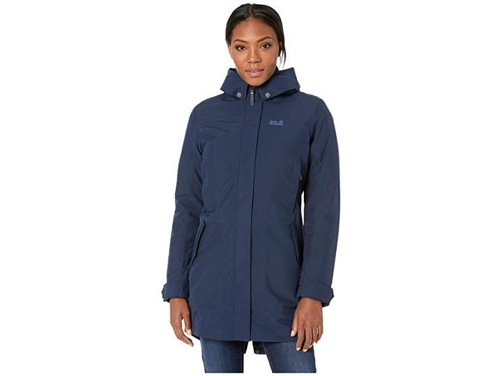 Jack Wolfskin Monterey Bay Coat (midnight Blue) Women's Coat