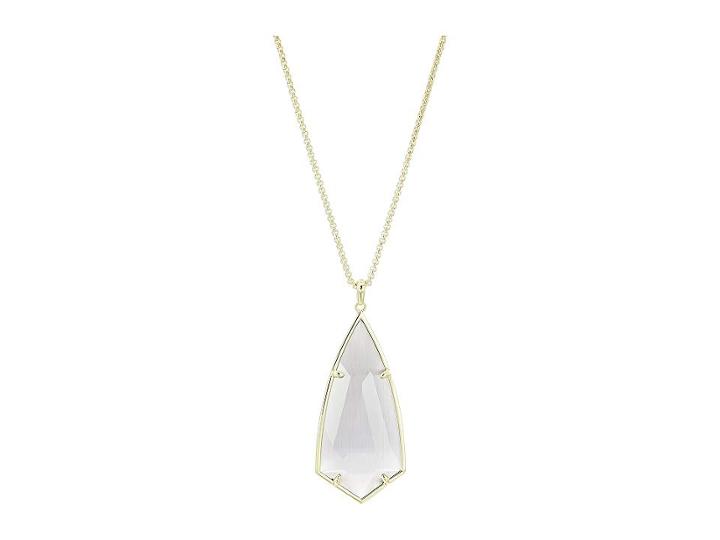 Kendra Scott Carole Necklace (gold/slate Cats Eye) Necklace