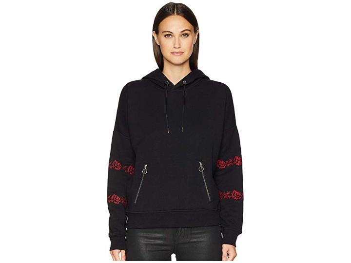 Belstaff Embroidered Devonia Hoodie (black) Women's Sweatshirt