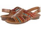Naturalizer Wendy (camelot/red/yellow/turquoise Leather) Women's Sandals