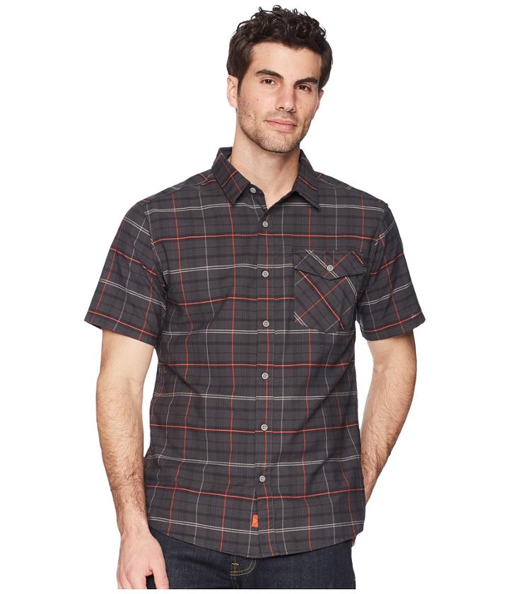 Mountain Hardwear Drummond Short Sleeve Shirt (shark) Men's Short Sleeve Button Up