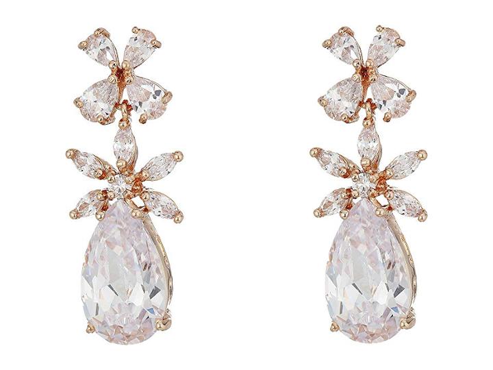 Nina Essen Earrings (rose Gold/white Cz) Earring