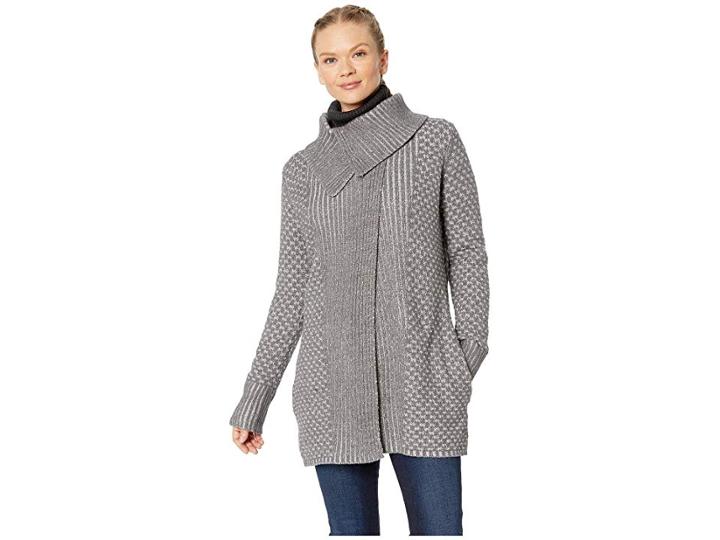Royal Robbins Frost Cardigan (pewter) Women's Sweater