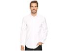 Calvin Klein Long Sleeve Infinite Cool Button Down Oxford Shirt (white) Men's Clothing