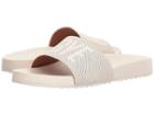Frye Lola Perf Logo Slide (white) Women's Sandals