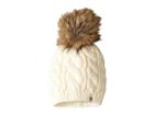 The North Face Kids Oh-mega Fur Pom Beanie (big Kids) (vintage White) Beanies