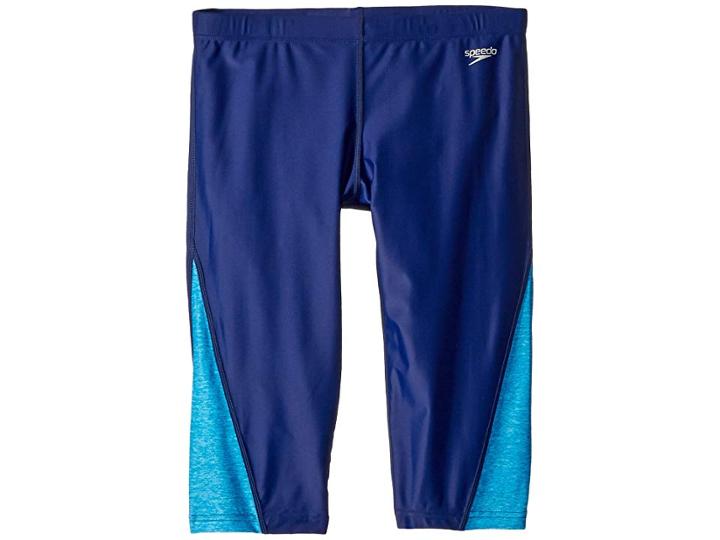 Speedo Kids Splice Swim Leggings (big Kids) (blue Harmony) Girl's Swimwear