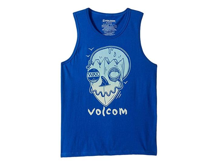 Volcom Kids Surf Skull Tank Top (big Kids) (camper Blue) Boy's Sleeveless