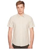 Billy Reid Short Sleeve Martin Shirt (tan) Men's Clothing