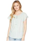 Lilla P Short Sleeve Split-neck (glass) Women's Clothing