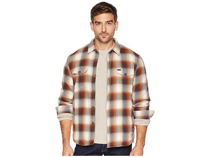 True Grit Summit Shirt Jacket With Ultra Soft Faux Sherpa Lining (ecru) Men's Coat