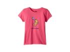 Life Is Good Kids Rocket Soccer Crusher T-shirt (little Kids/big Kids) (fiesta Pink) Girl's T Shirt