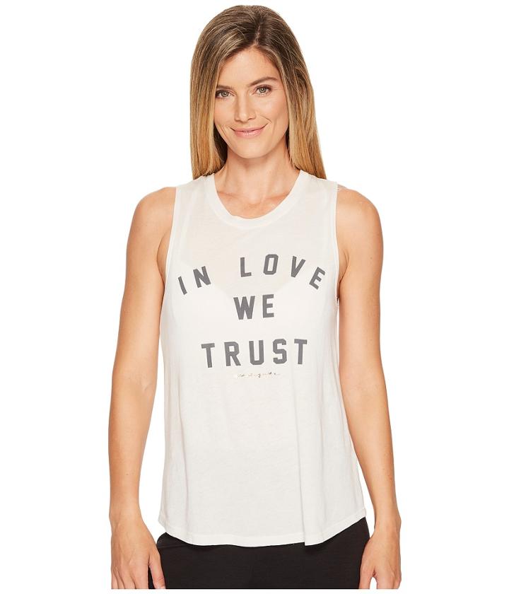 Spiritual Gangster In Love We Trust Muscle Tank Top (stone) Women's Sleeveless