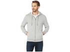 Calvin Klein Jeans Reflective Logo Full Zip (medium Charcoal Heather) Men's Clothing