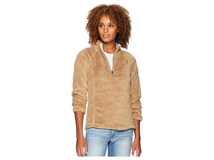 Dylan By True Grit Softest Double Face Fleece 1/4 Zip Pullover (vingage Old Gold) Women's Fleece