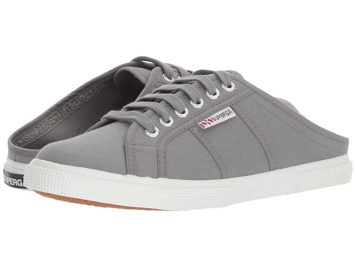 Superga 2288 Vcotw Sneaker Mule (grey Sage) Women's Lace Up Casual Shoes