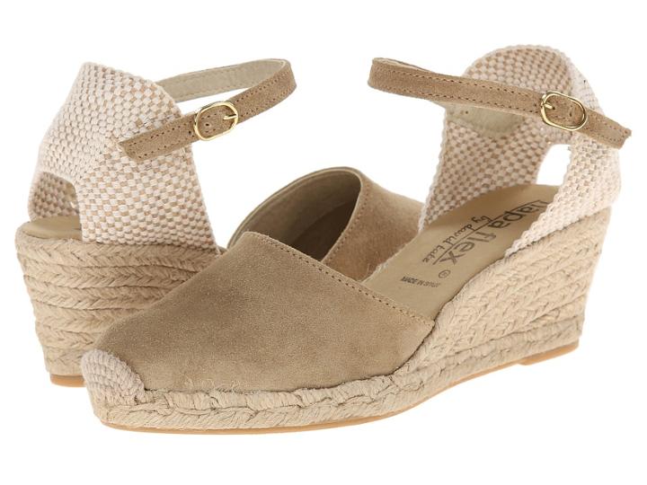 David Tate Europa (bone) Women's Wedge Shoes