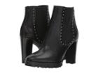 The Kooples Reptile-effect Leather Boots With Studs (black) Women's Shoes