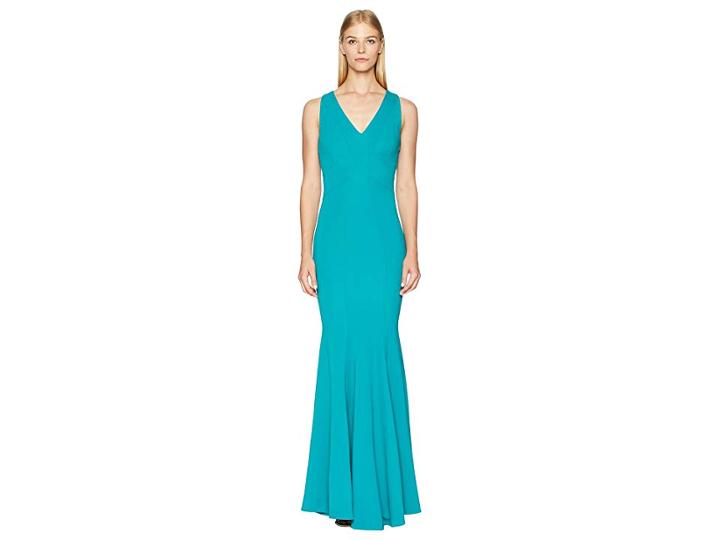 Zac Zac Posen Serena Gown (peacock) Women's Dress