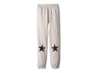 Chaser Kids Soft Cotton Jersey Lounge Pants W/ Single Star On Leg (big Kids) (heather Grey) Boy's Casual Pants