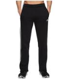 Adidas Essentials 3s Regular Fit Fleece Pants (black/white) Men's Casual Pants