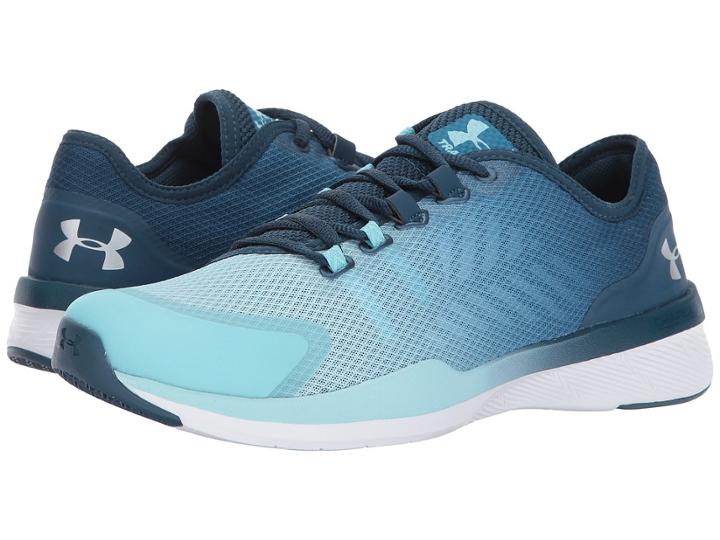 Under Armour Ua Charged Push Tr Segmented Color (bayou Blue/blue Infinity/metallic Silver) Women's Cross Training Shoes