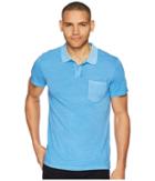 Rvca Ptc Pigment Polo (lagoon) Men's Short Sleeve Knit