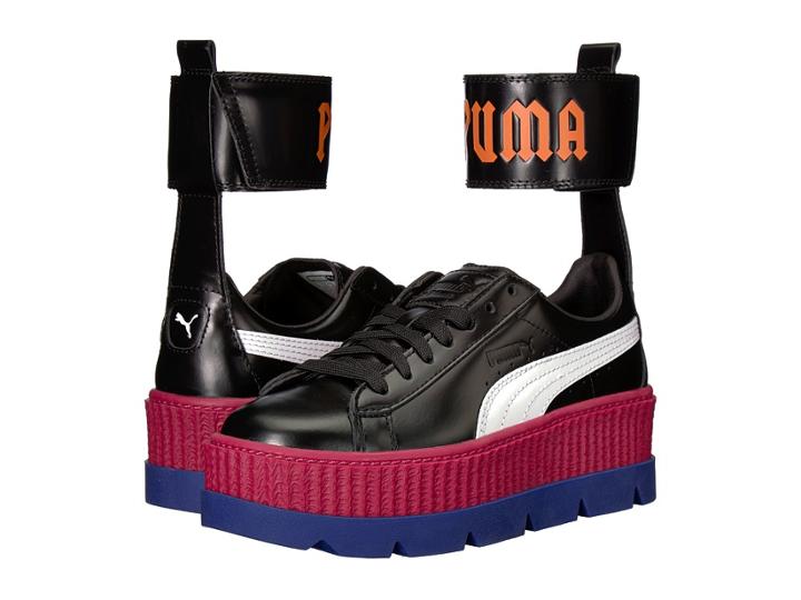 Puma Fenty Ankle Strap Sneaker (puma Black/puma White 1) Women's Shoes